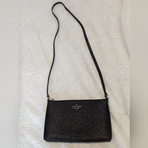 Kate Spade Black Shimmy Glitter Crossbody Purse